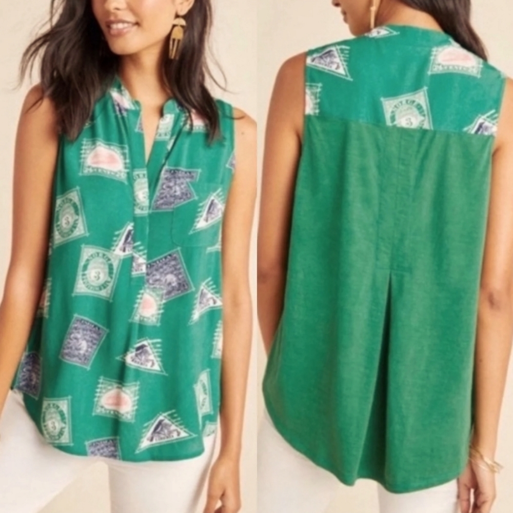 Anthropologie PORRIDGE Getaway Passport tank top size S